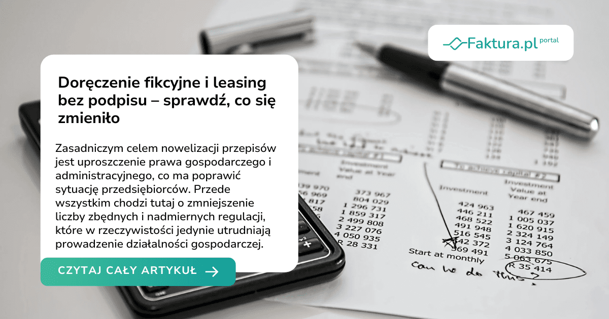 Doręczenie fikcyjne i leasing bez podpisu – sprawdź, co się zmieniło