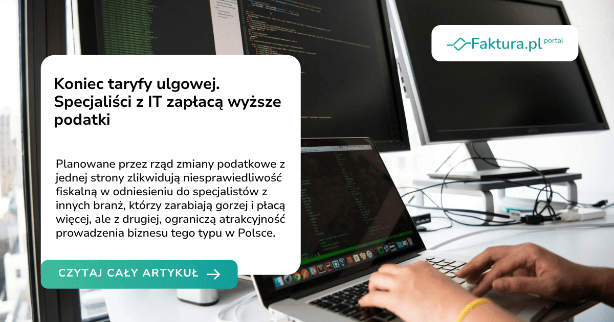 Koniec taryfy ulgowej. Specjaliści z IT zapłacą wyższe podatki