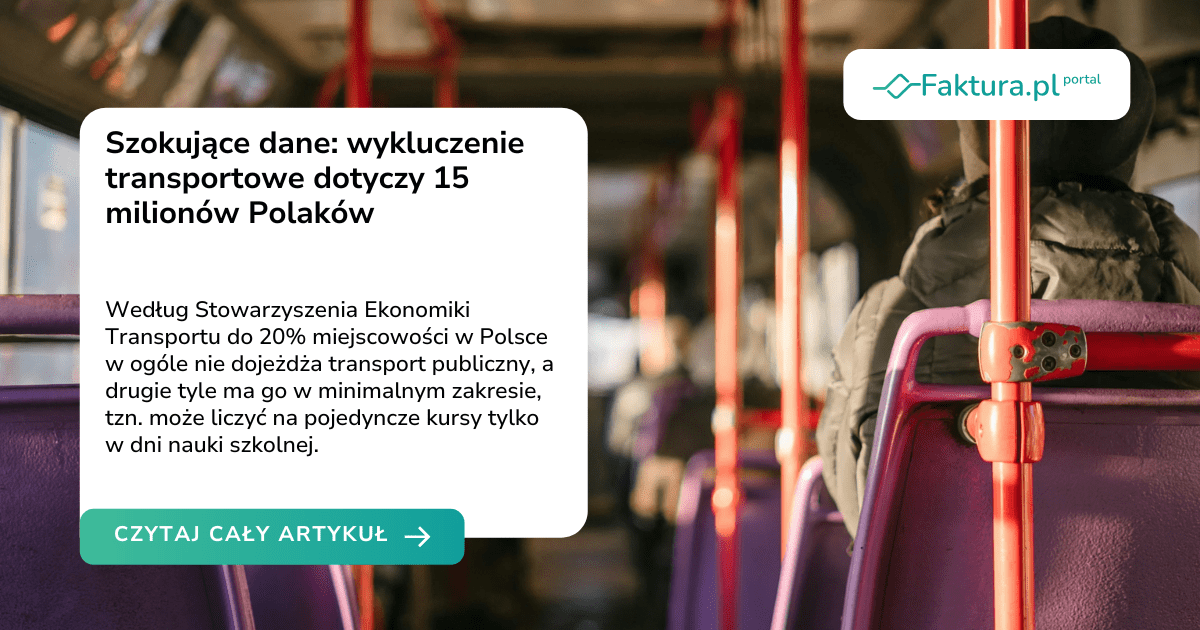 Szokujące dane: wykluczenie transportowe dotyczy 15 milionów Polaków