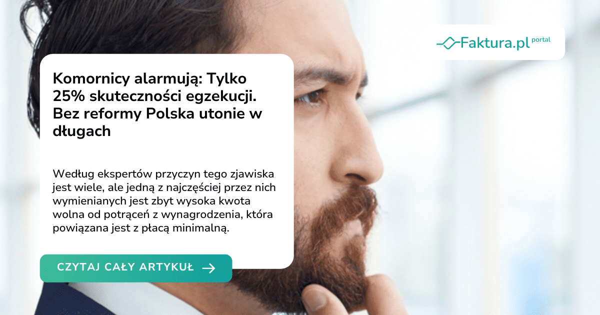 Komornicy alarmują: Tylko 25% skuteczności egzekucji. Bez reformy Polska utonie w długach