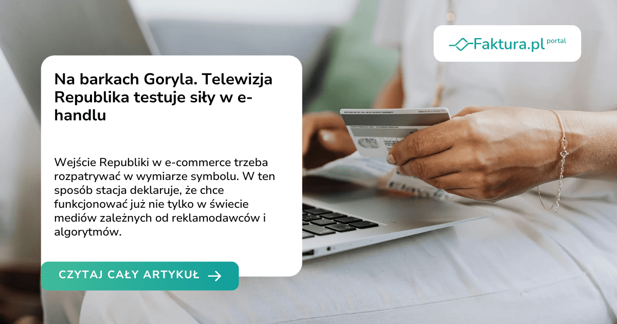 Na barkach Goryla. Telewizja Republika testuje siły w e-handlu